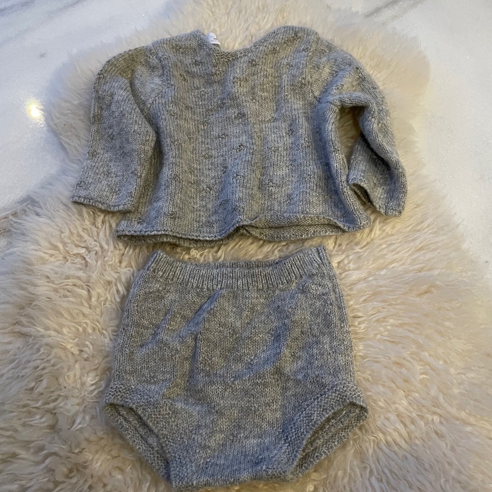 Zara sweater and bloomers